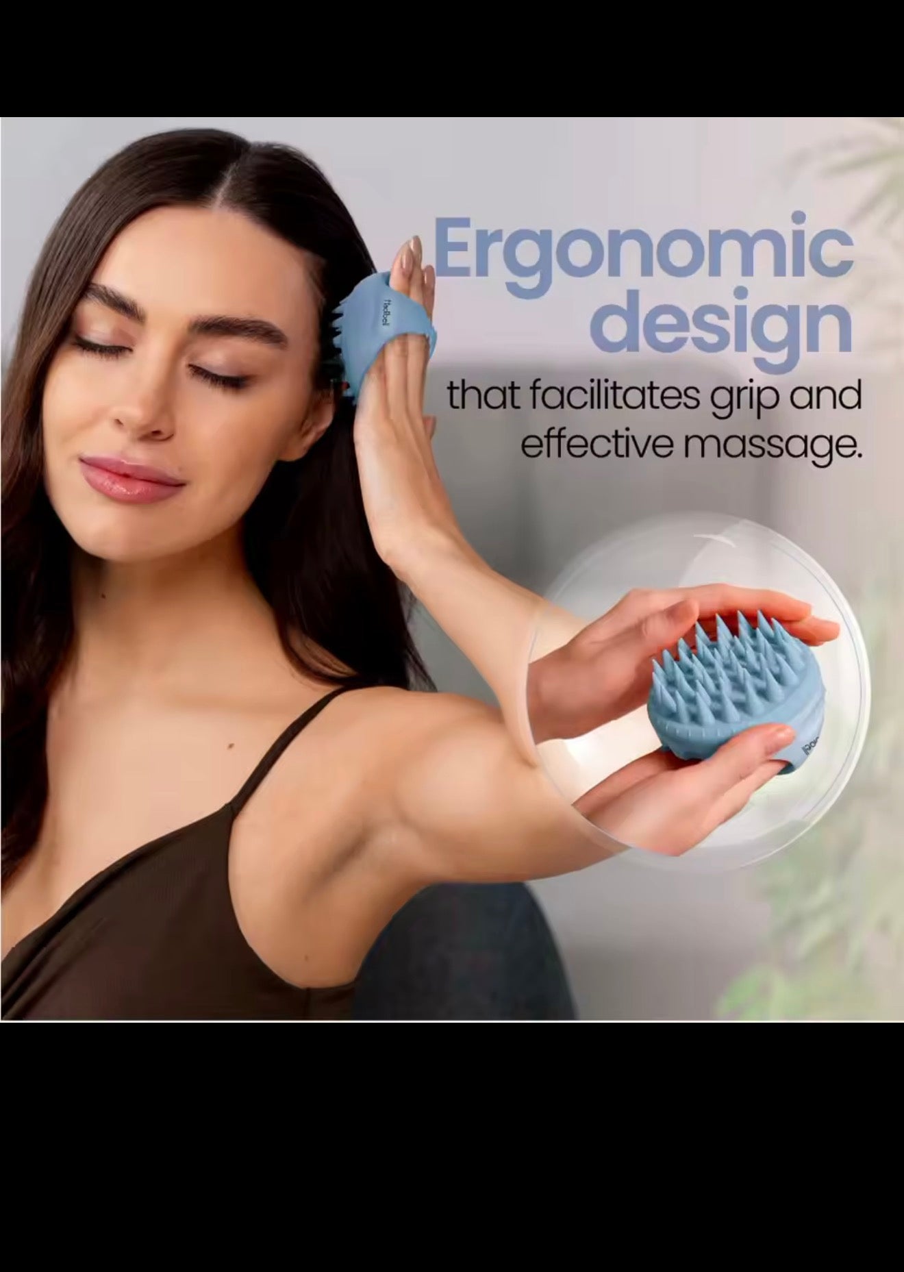 Brosse de Massage du Cuir Chevelu