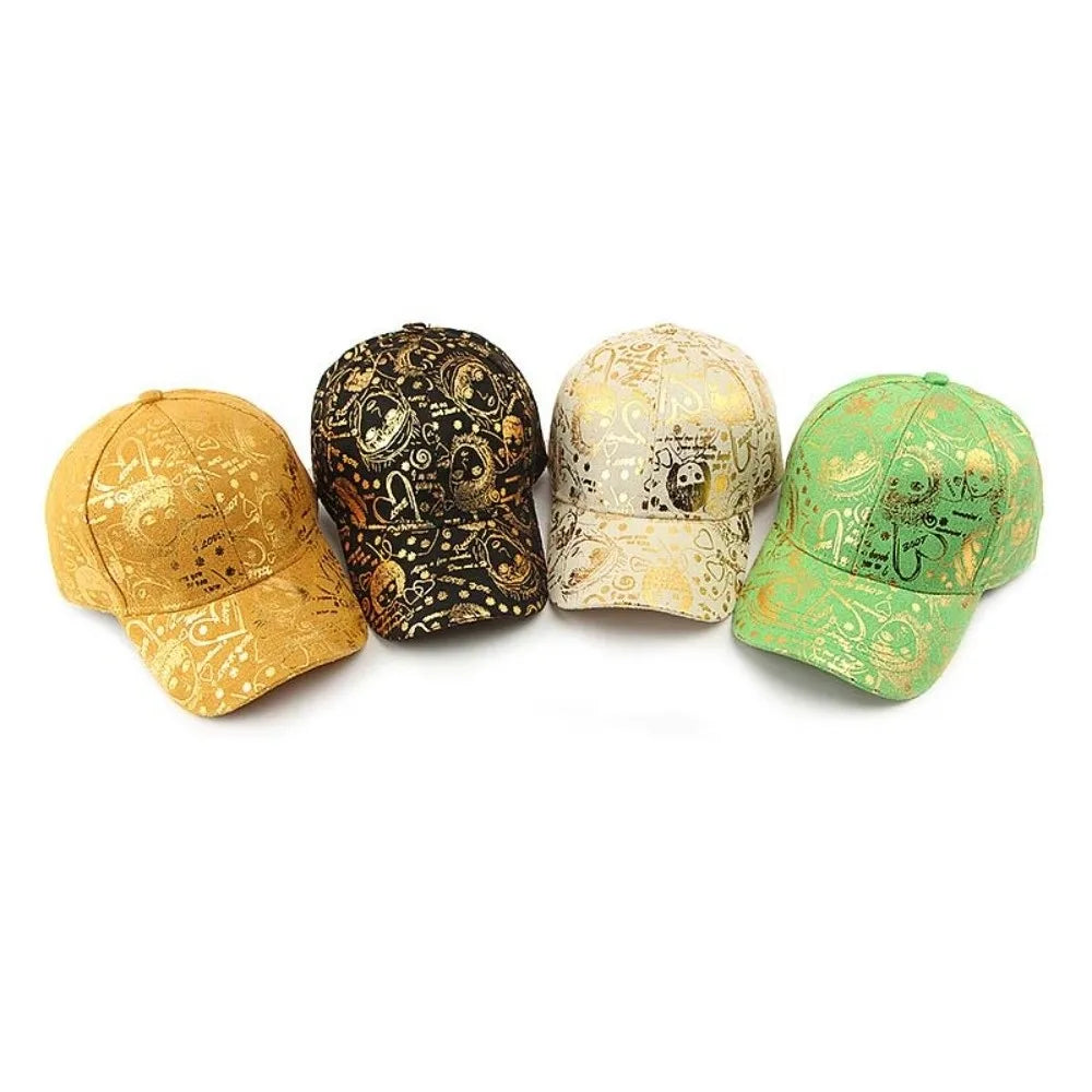 Casquette de Baseball Ajustable Style Graffiti Américain - Protection Solaire Hip-Hop en Coton