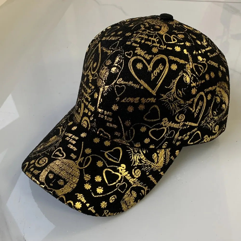 Casquette de Baseball Ajustable Style Graffiti Américain - Protection Solaire Hip-Hop en Coton