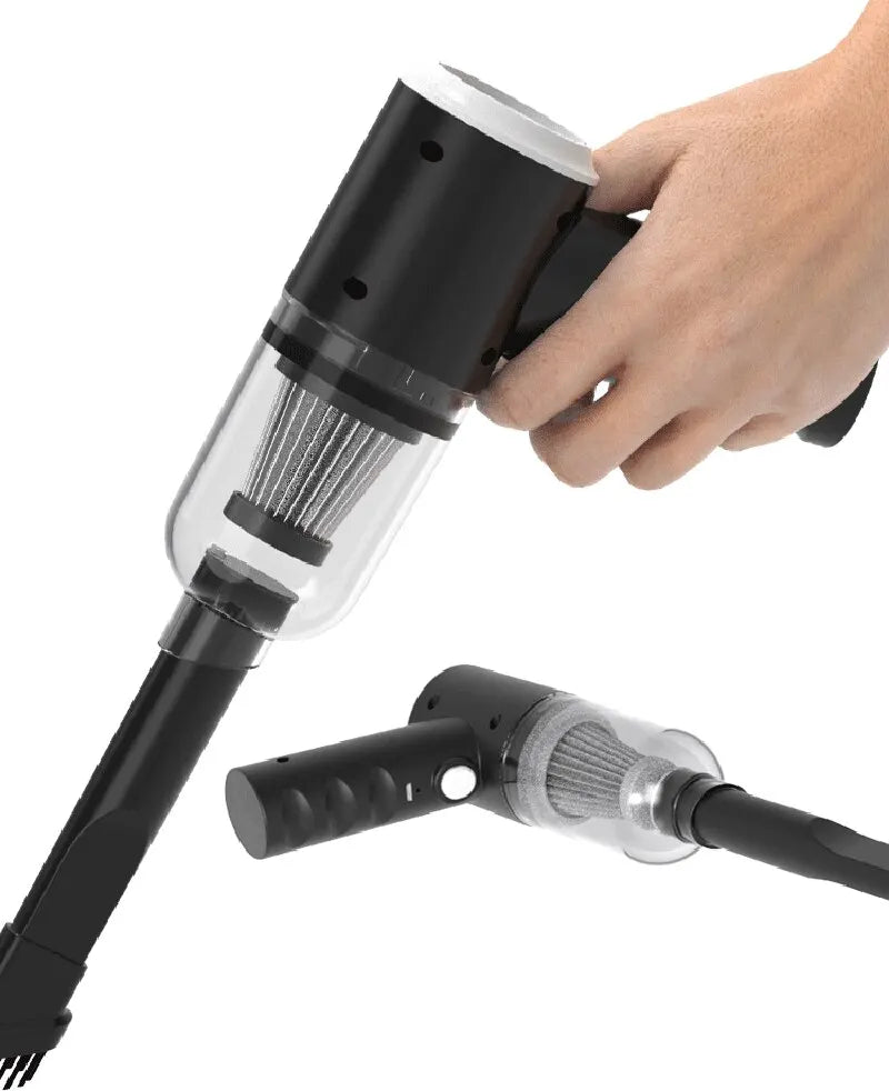 Aspirateur Voiture Sans Fil 9000Pa Rechargeable USB 1200mAh Portable Sec et Humide Mini Aspirateur Domestique