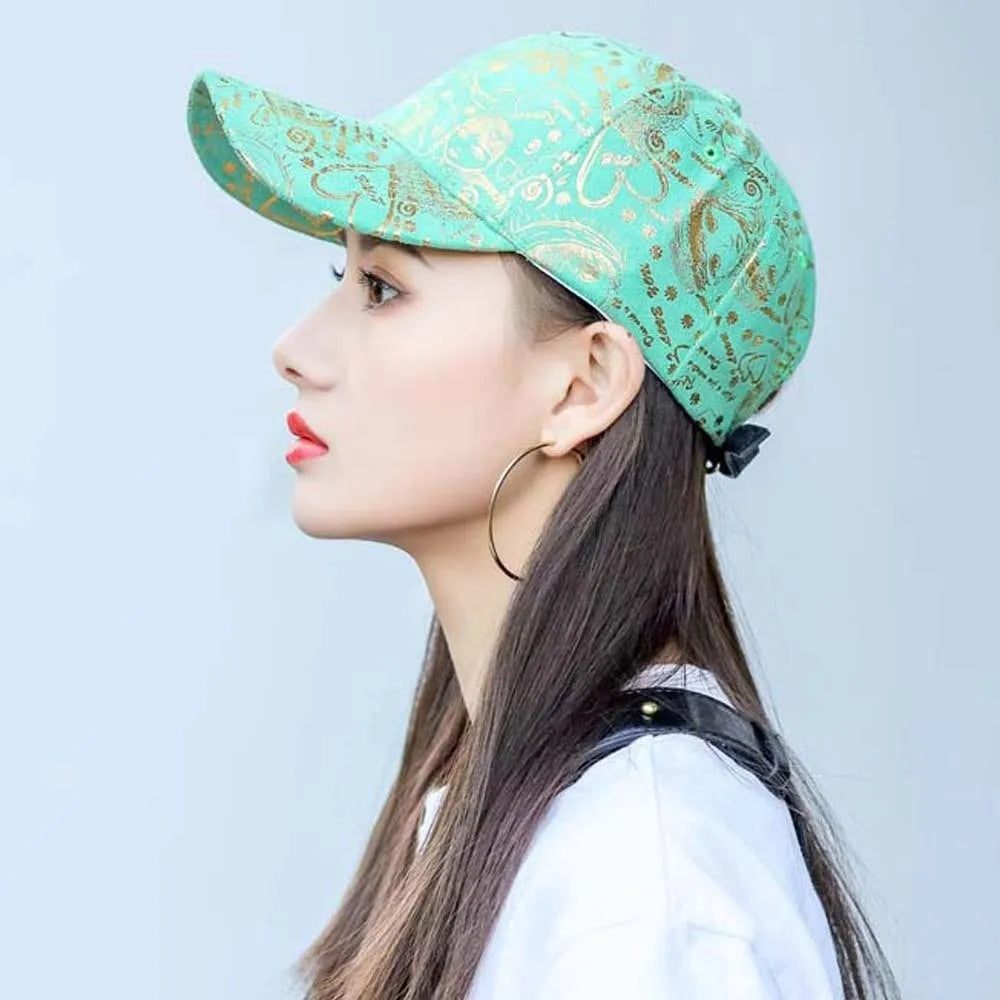 Casquette de Baseball Ajustable Style Graffiti Américain - Protection Solaire Hip-Hop en Coton