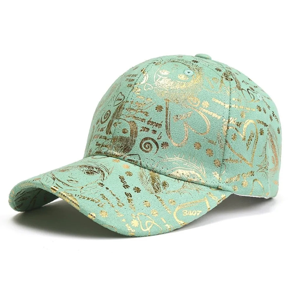 Casquette de Baseball Ajustable Style Graffiti Américain - Protection Solaire Hip-Hop en Coton