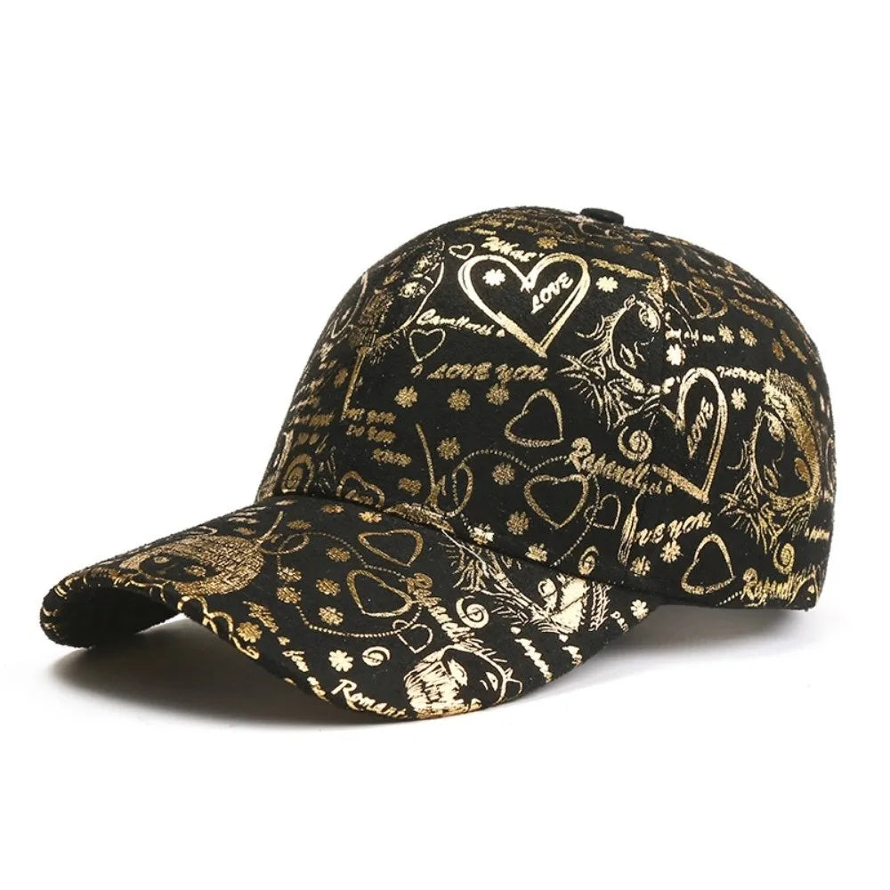 Casquette de Baseball Ajustable Style Graffiti Américain - Protection Solaire Hip-Hop en Coton