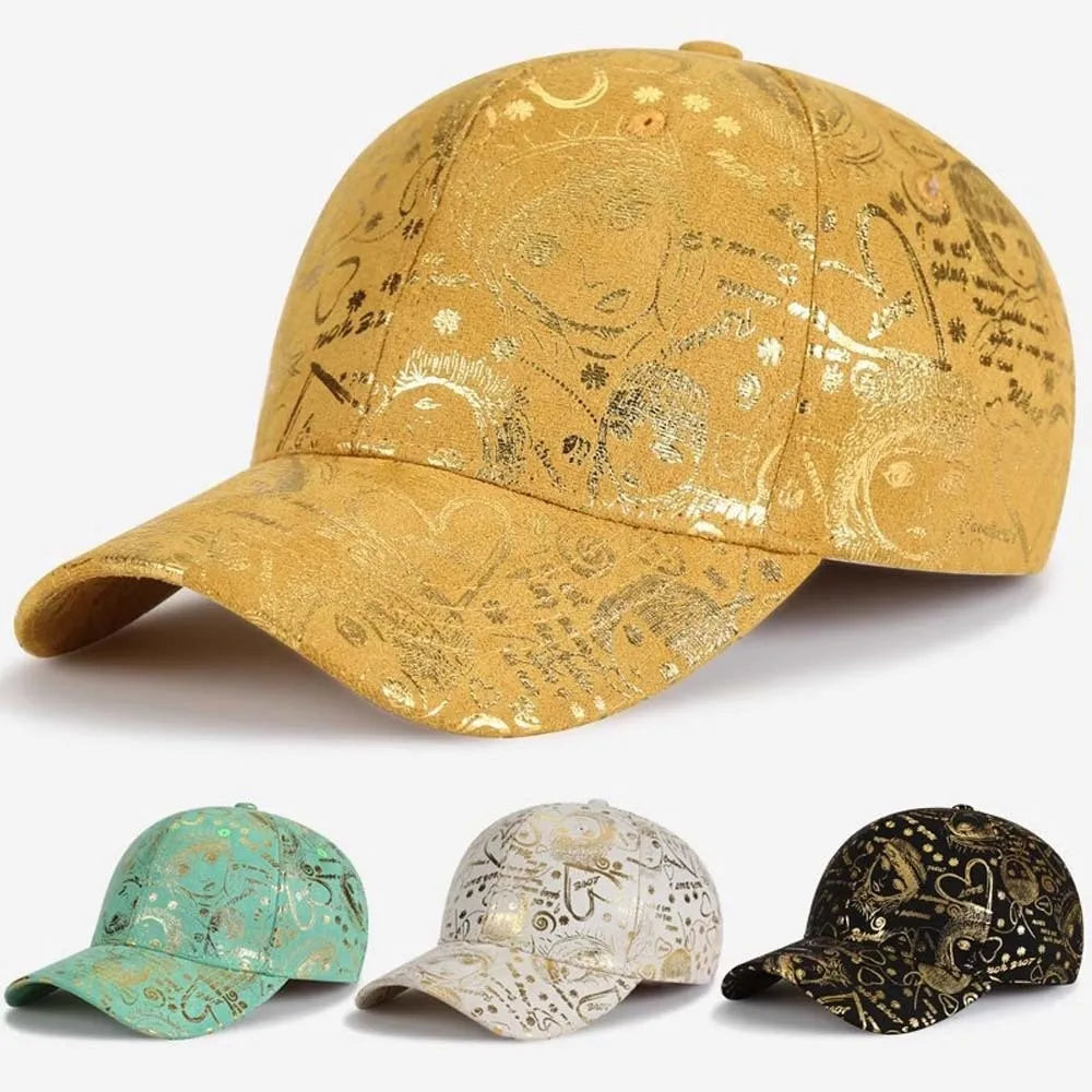 Casquette de Baseball Ajustable Style Graffiti Américain - Protection Solaire Hip-Hop en Coton