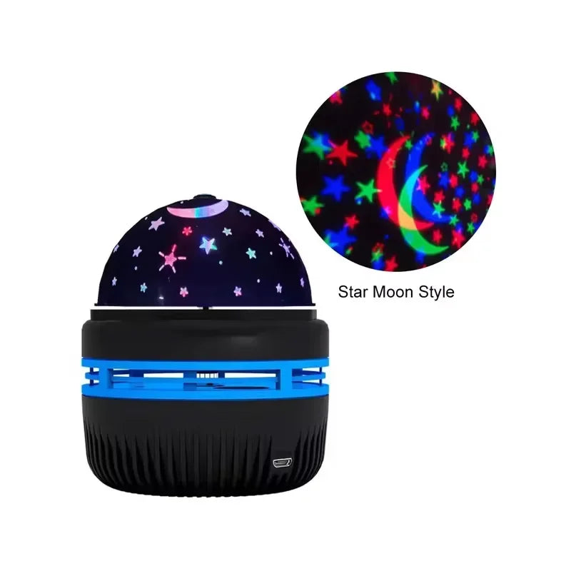 Projecteur LED Ciel Étoilé USB Lampe Boule Magique Lune Étoiles Lumières de Noël Décoration d'Ambiance Maison