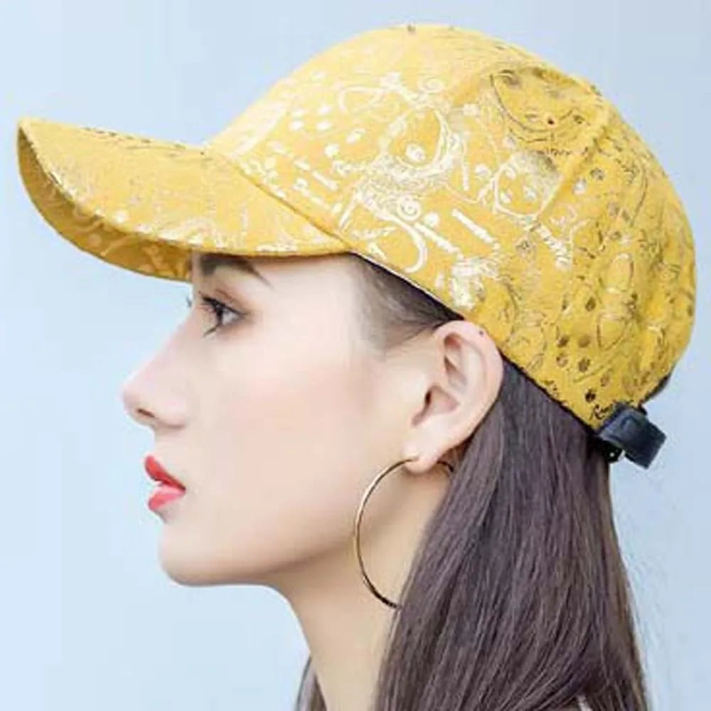 Casquette de Baseball Ajustable Style Graffiti Américain - Protection Solaire Hip-Hop en Coton